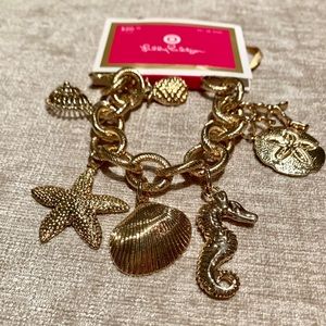 Rare Lilly Pulitzer For Target Charm Bracelet